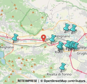 Mappa Strada Comunale di Rivoli, 10098 Rivoli TO, Italia (4.45182)