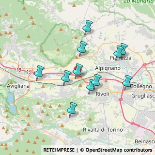 Mappa Strada Comunale di Rivoli, 10098 Rivoli TO, Italia (3.46818)