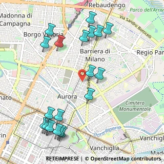 Mappa Via Varese, 10152 Torino TO, Italia (1.2675)