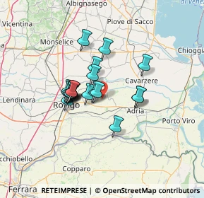 Mappa Via A. A. Rizzo, 45010 Villadose RO, Italia (9.839)