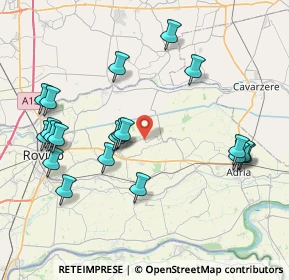 Mappa Via A. A. Rizzo, 45010 Villadose RO, Italia (8.8385)