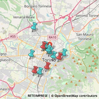 Mappa Via Mondovì, 10152 Torino TO, Italia (2.90833)