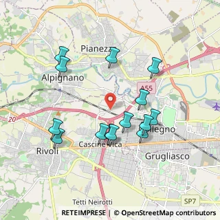 Mappa Via Chieri, 10098 Bruere TO, Italia (1.81929)