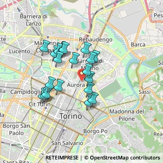 Mappa Via Chivasso, 10152 Torino TO, Italia (1.4995)