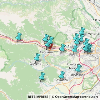 Mappa Viale M. Gandhi, 10041 Avigliana TO, Italia (8.6965)