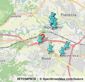 Mappa Via Fratelli Bellettati, 10098 Rivoli TO, Italia (1.65818)