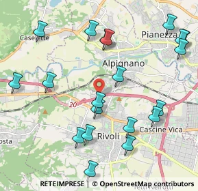 Mappa Via Fratelli Bellettati, 10098 Rivoli TO, Italia (2.421)