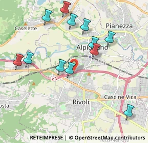Mappa Via Fratelli Bellettati, 10098 Rivoli TO, Italia (2.11417)