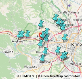 Mappa Via Fratelli Bellettati, 10098 Rivoli TO, Italia (7.04895)