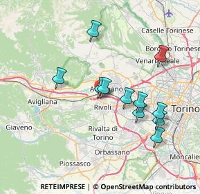 Mappa Via Fratelli Bellettati, 10098 Rivoli TO, Italia (6.89545)