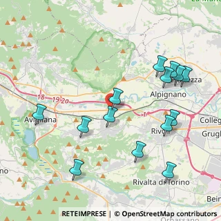 Mappa Rosta, 10090 Corso Moncenisio TO, Italia (4.51429)