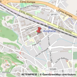 Mappa Via Luigi Einaudi, 10, 10051 Avigliana, Torino (Piemonte)