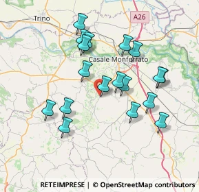 Mappa Località Cascina Montalbano, 15030 Rosignano Monferrato AL, Italia (6.92222)