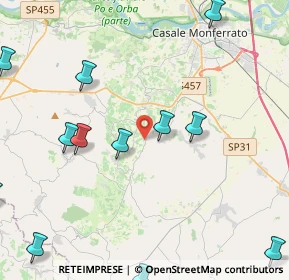 Mappa Località Cascina Montalbano, 15030 Rosignano Monferrato AL, Italia (5.7875)