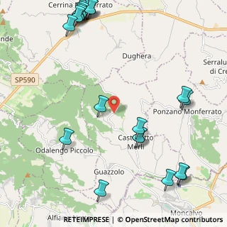 Mappa Via Terfangato, 15020 Castelletto Merli AL, Italia (2.984)