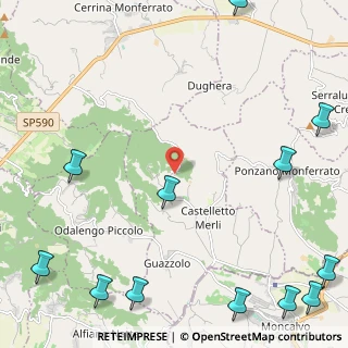 Mappa Via Terfangato, 15020 Castelletto Merli AL, Italia (3.6525)