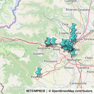 Mappa Via Almese, 10090 Ferriera TO, Italia (13.91412)