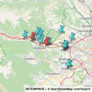 Mappa Via Almese, 10090 Ferriera TO, Italia (6.04706)