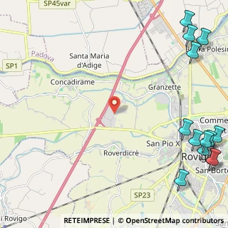 Mappa Via Achille Grandi, 45100 Rovigo RO, Italia (3.74538)