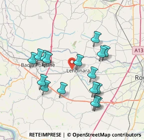 Mappa Via Oslavia Centro, 45026 Lendinara RO, Italia (7.08438)