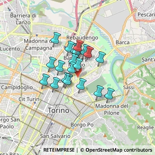Mappa Via Como, 10152 Torino TO, Italia (1.225)