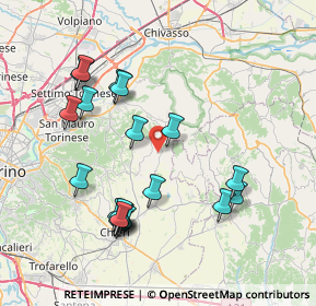 Mappa Strada Bocchetta, 10090 Sciolze TO, Italia (8.039)