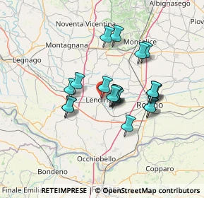 Mappa Via S. Sofia, 45026 Lendinara RO, Italia (10.7775)