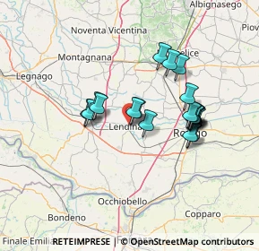 Mappa Via S. Sofia, 45026 Lendinara RO, Italia (11.672)