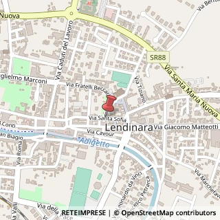 Mappa Via s. sofia 22/a, 45026 Lendinara, Rovigo (Veneto)