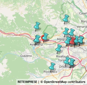 Mappa Via Cascina Tolosa, 10090 Ferriera TO, Italia (8.8925)