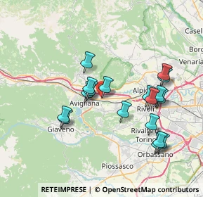 Mappa Via Cascina Tolosa, 10090 Ferriera TO, Italia (7.11722)