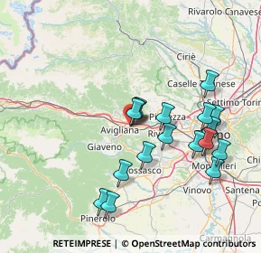 Mappa Via Cascina Tolosa, 10090 Ferriera TO, Italia (14.42647)