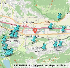 Mappa Via Cascina Tolosa, 10090 Ferriera TO, Italia (2.9595)