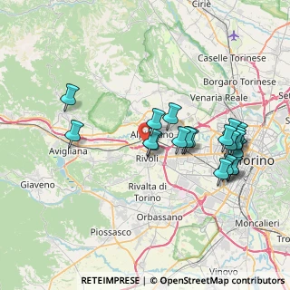 Mappa Tangenziale Nord di Torino Tang.le, 10098 Rivoli TO, Italia (7.633)
