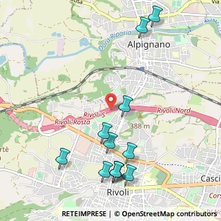 Mappa Tangenziale Nord di Torino Tang.le, 10091 Alpignano TO, Italia (1.24583)