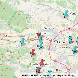 Mappa Tangenziale Nord di Torino Tang.le, 10098 Rivoli TO, Italia (6.30429)