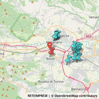 Mappa Tangenziale Nord di Torino Tang.le, 10098 Rivoli TO, Italia (3.44)