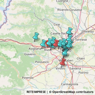 Mappa Tangenziale Nord di Torino Tang.le, 10091 Alpignano TO, Italia (10.24824)