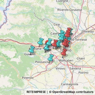 Mappa Tangenziale Nord di Torino Tang.le, 10091 Alpignano TO, Italia (9.9835)