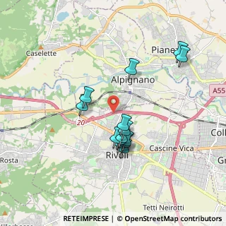 Mappa Tangenziale Nord di Torino Tang.le, 10091 Alpignano TO, Italia (1.62429)