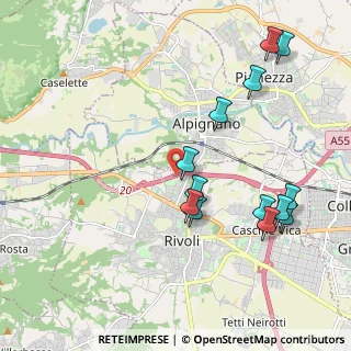 Mappa Tangenziale Nord di Torino Tang.le, 10091 Alpignano TO, Italia (2.20846)