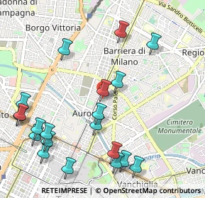 Mappa Via Giuseppe Camino, 10152 Torino TO, Italia (1.26)