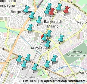 Mappa Via Giuseppe Camino, 10152 Torino TO, Italia (1.0655)