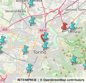 Mappa Via Giuseppe Camino, 10152 Torino TO, Italia (5.61692)