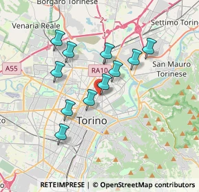 Mappa Via Giuseppe Camino, 10152 Torino TO, Italia (3.10182)