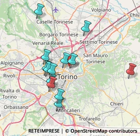 Mappa Via Giuseppe Camino, 10152 Torino TO, Italia (6.99385)
