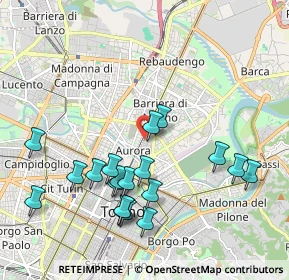 Mappa Via Giuseppe Camino, 10152 Torino TO, Italia (2.07947)