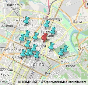 Mappa Via Giuseppe Camino, 10152 Torino TO, Italia (1.57688)