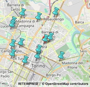 Mappa Via Giuseppe Camino, 10152 Torino TO, Italia (2.16143)