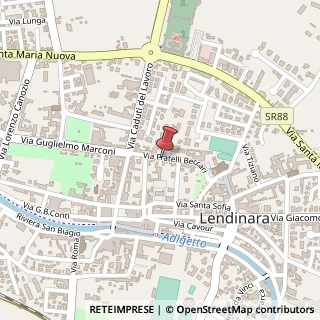 Mappa Via Baccari, 3, 45026 Lendinara, Rovigo (Veneto)